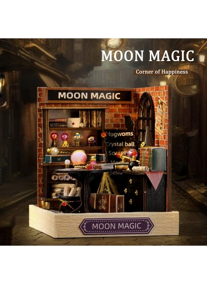 Dollhouse Miniature Diy House Kit Creative Room With Furniture For Romantic Artwork Gift (Moon Magic)