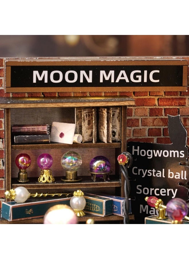 Dollhouse Miniature Diy House Kit Creative Room With Furniture For Romantic Artwork Gift (Moon Magic)