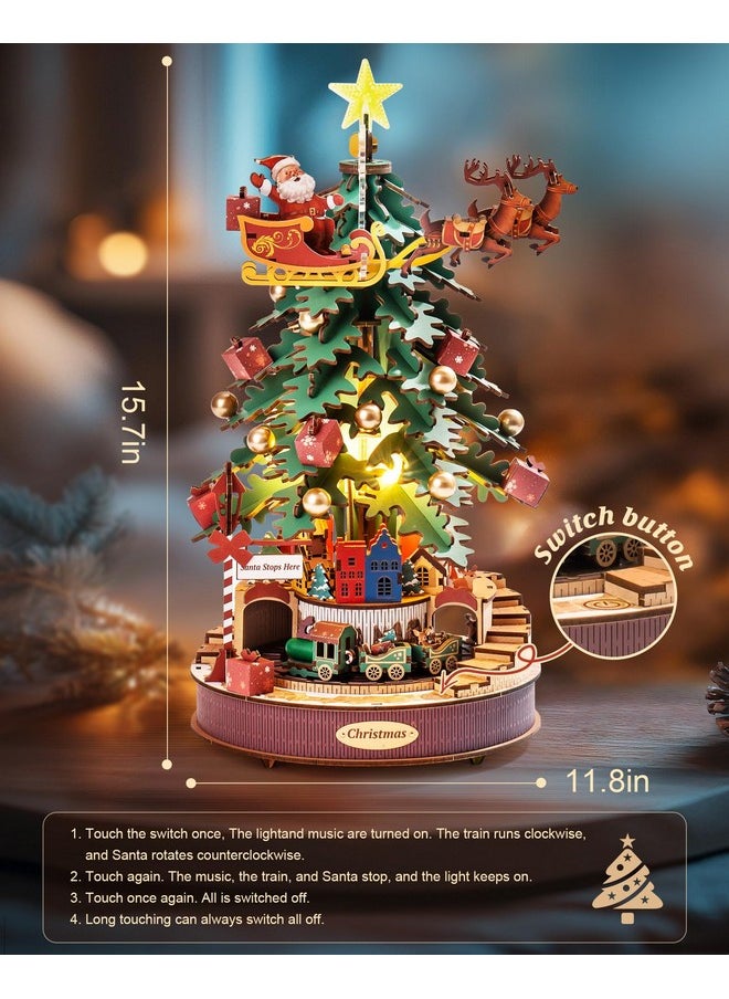 Miniature House Kit,Wooden Music Box,Diy Miniature Dollhouse Kits For Adults To Build,Collectible Building Home Decor,Gift For Kids Teens Family On Christmas Birthday - Melody Tree
