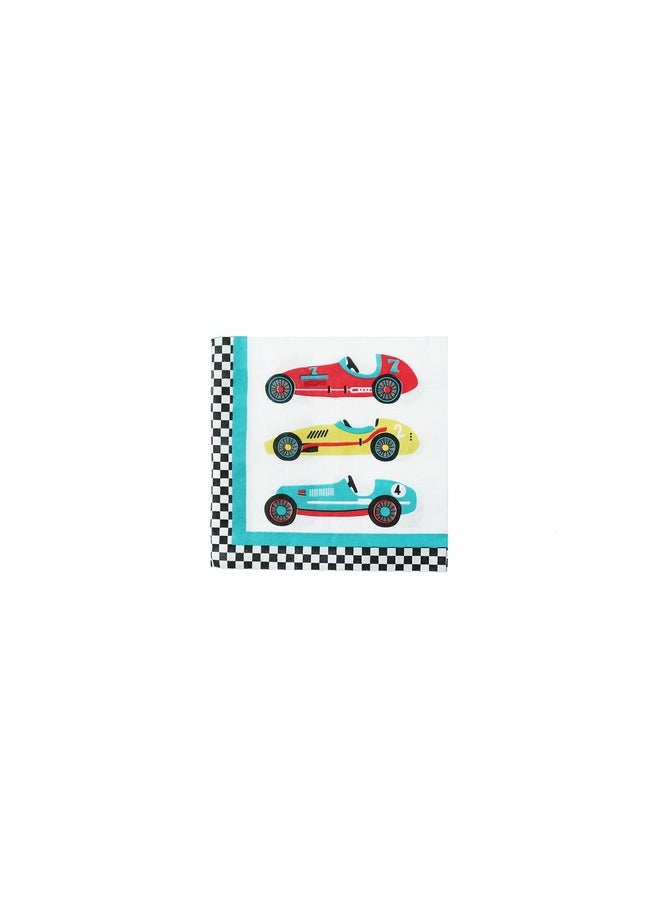 Vintage Race Car Napkins, 24 Ct | Kids Race Car Themed Party Tableware