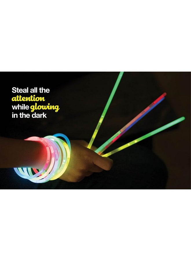 100Pk Ultra Bright Glow Sticks Bulk Party Favors - 8