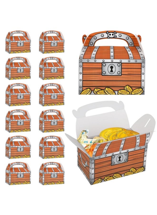 12 Treasure Chest Treat Boxes Pirate Birthday Party Favor Goodies