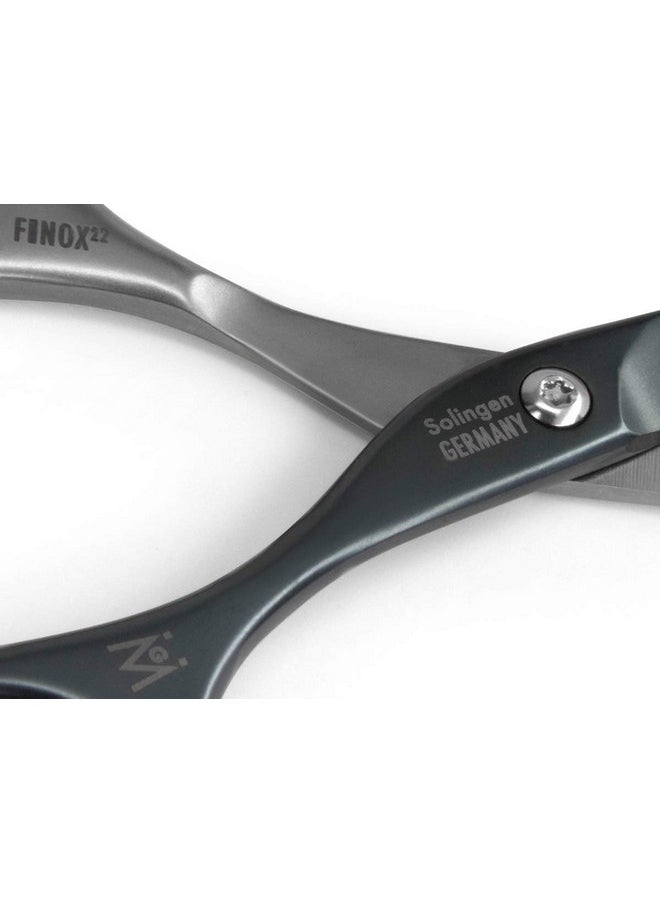 Professional Nail Cutter Scissors - Self-Sharpening Finox22 Titanium Coated Stainless Steel Manicure Tools In Leather Case - Ethically Made In Solingen Germany - 2704