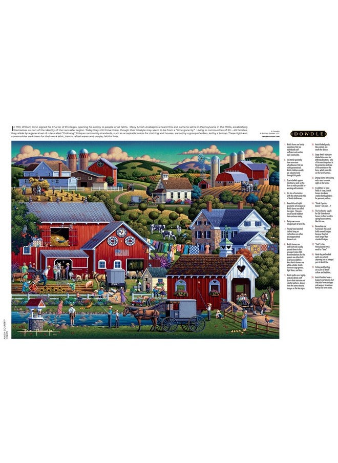 - Dowdle - Amish Country - 1000 Piece Jigsaw Puzzle For Adults Challenging Puzzle Perfect For Game Nights - Finished Puzzle Size Is 26.75 X 19.75