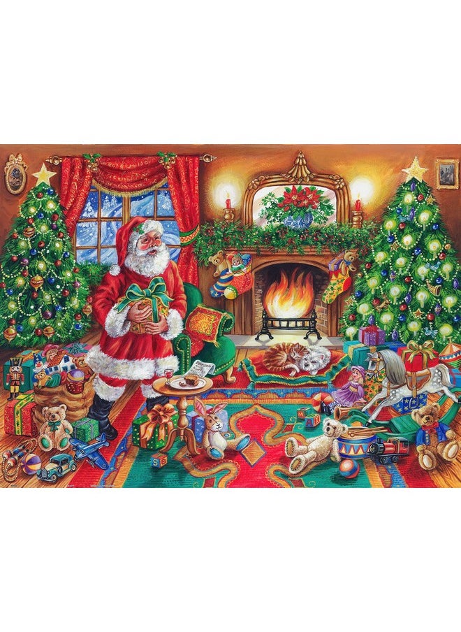 Jigsaw Puzzles 1200 Piece For Adults - Judith Yates - Santa Christmas Eve Beautiful Plastic Puzzle For Home Decor Zero Dust Easy Storage [H3345]