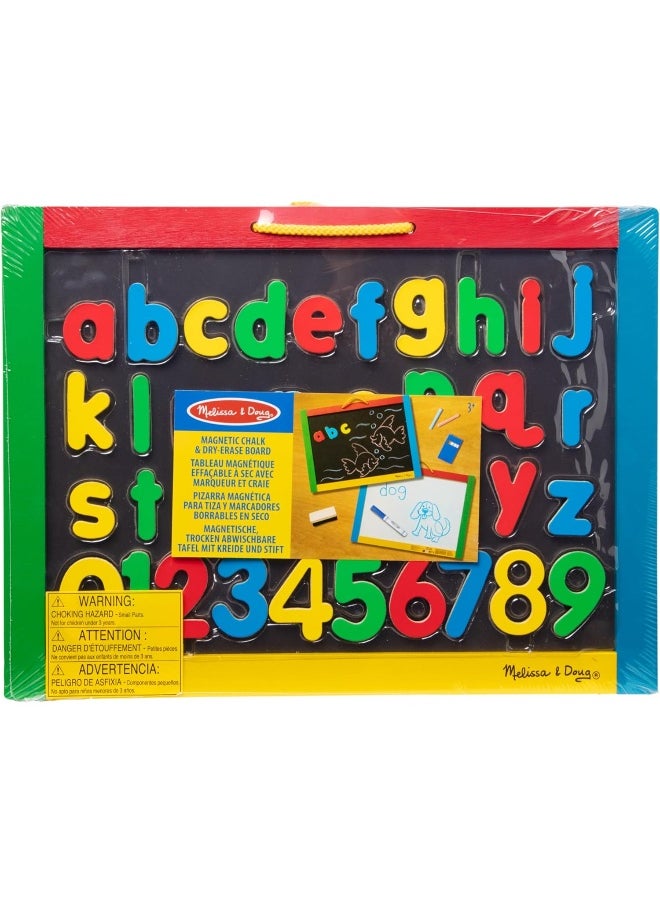 Melissa & Doug Magnetic Chalkboard/Dry-Erase Board Developmental Toy Magnetic Activities 3+ Gift for Boy or Girl