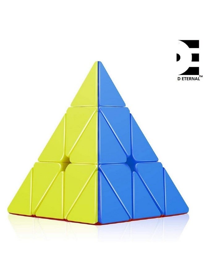 Combo Of 2X2 And Pyraminx Pyramid Triangle High Speed Stickerless Magic Puzzle Cube For 14 Years And Up, Kids And Professionals