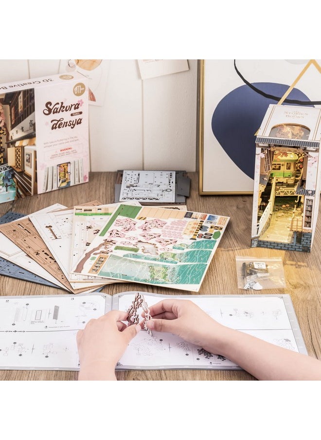 Diy Book Nook Kit 3D Wooden Puzzle For Adults 8.7
