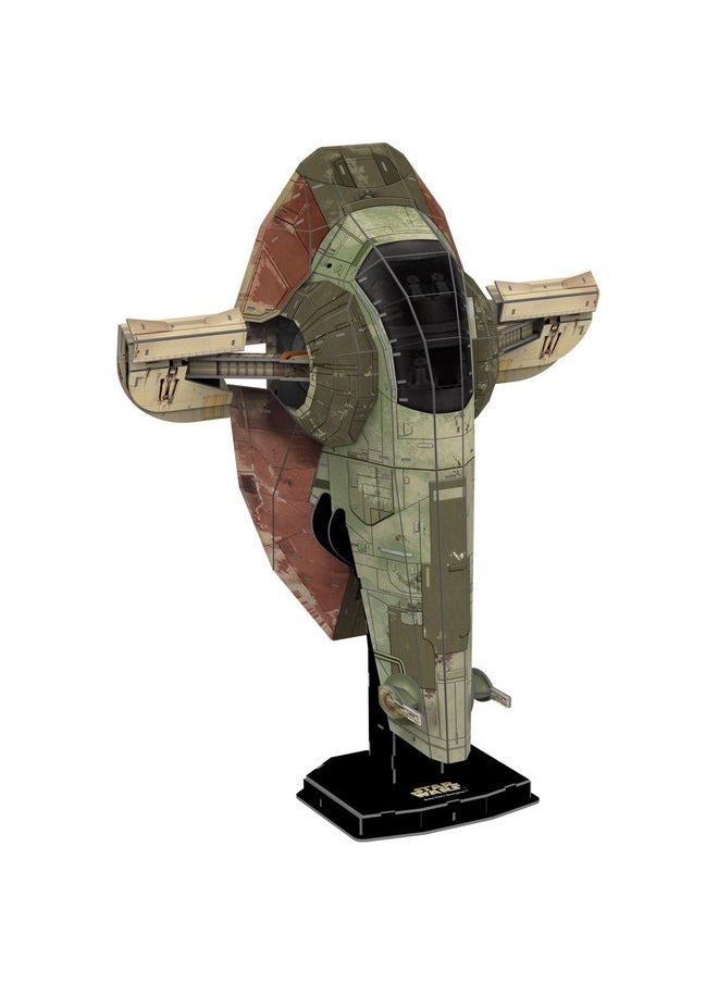 4D Puzzle - Star Wars: The Mandalorian: Boba Fett’S Starfighter - 130 Paper Model Kit For Teens And Adults - Ages 14+