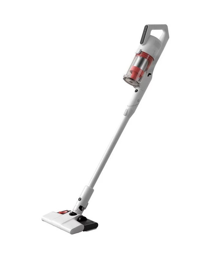 Cordless Vacuum Cleaner, Rechargable, Long battery Life, 35 Minutes Operation, 18kPa Strong Suction Power, 9-Cone Cyclonic Efficient Filtration, Lightweight and Easy to Use 180 W T20W WHITE