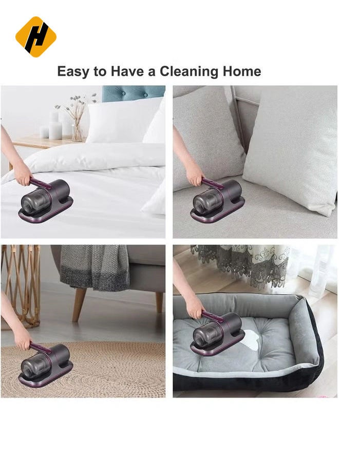 100W Cordless Mattress Vacuum Cleaner – Compact with UV Light, 8000Pa Suction, and 250ml Dust Bin