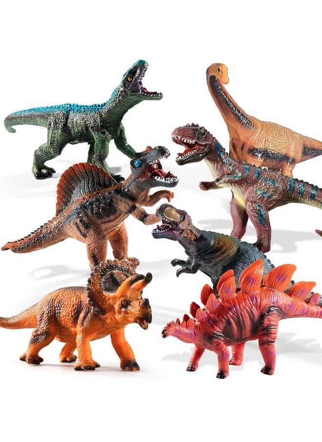 7 Piece Jumbo Dinosaur Toys For Kids 3-5, Large Soft Toys For Dinosaur Lovers, Boys, Toddler Ages 5-7 Years, Perfect Party Favors, Birthday Gifts