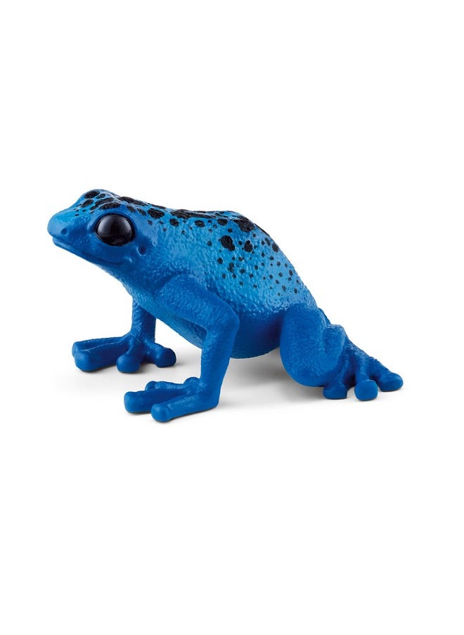 Wild Life Wild Animal Rainforest Jungle Toys For Kids, Poison Dart Frog Toy, Blue, Ages 3+