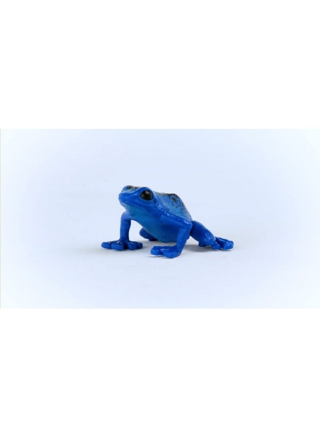 Wild Life Wild Animal Rainforest Jungle Toys For Kids, Poison Dart Frog Toy, Blue, Ages 3+