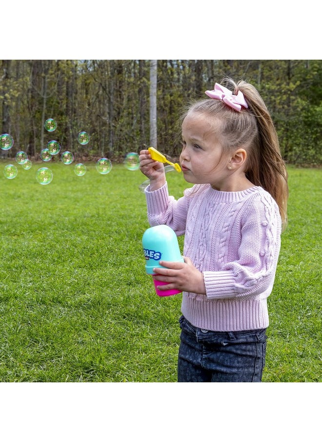 Fubbles Bubbles No-Spill Bubbles Tumbler | Bubble Toy For Babies Toddlers And Kids Of All Ages | Includes 4Oz Bubble Solution And Bubble Wand (Tumbler Colors May Vary)