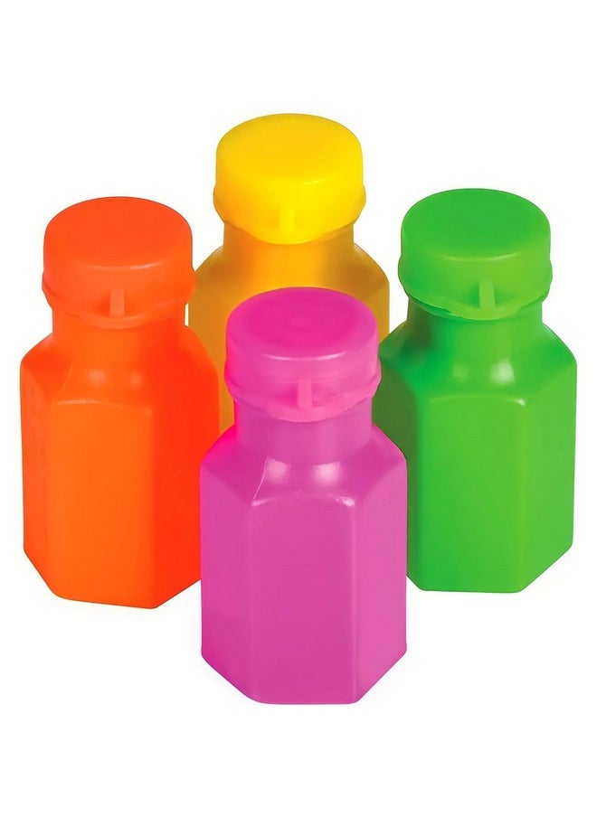 1.75 Inch Neon Bubble Bottles, Pack Of 48