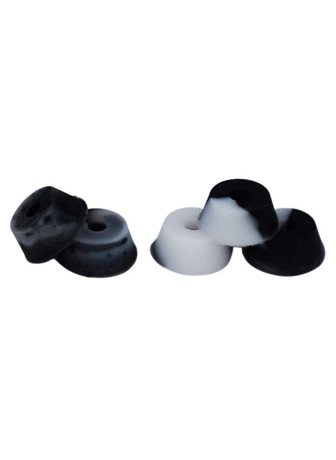 Bubble Bushings Pro Duro Series In Black And White Swirl - Medium (71A) - Custom Molded Fingerboard Tuning