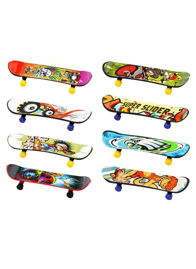 Mini Fingerboards Finger Skateboard Toy, Creative Fingertips Movement Party Favors Novelty Toys For Kids Party Supplies Props Decoration(20 Pack, Random Color)