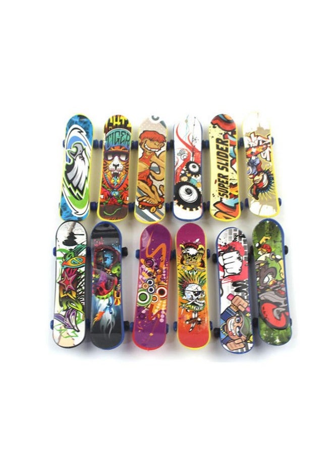 Mini Fingerboards Finger Skateboard Toy, Creative Fingertips Movement Party Favors Novelty Toys For Kids Party Supplies Props Decoration(20 Pack, Random Color)