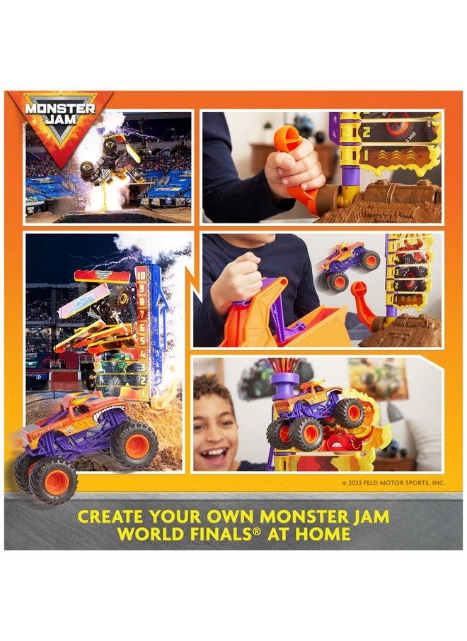 El Toro Loco Big Air Challenge Playset With Exclusive Monster Truck, Over 20-Inch Tall, 1:64 Scale, Kids Toys For Boys Ages 3 And Up