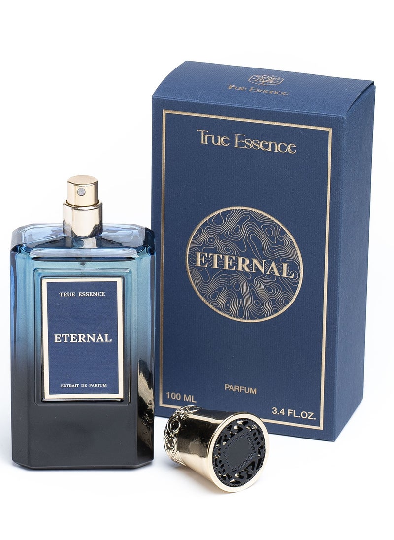 True Essence Combo Pack of 2 Extrait  De Parfum Reve Collection Eternal 100 ml For Unisex And Niche Collection Galactic 100 ml For Male 3.4 FL.OZ