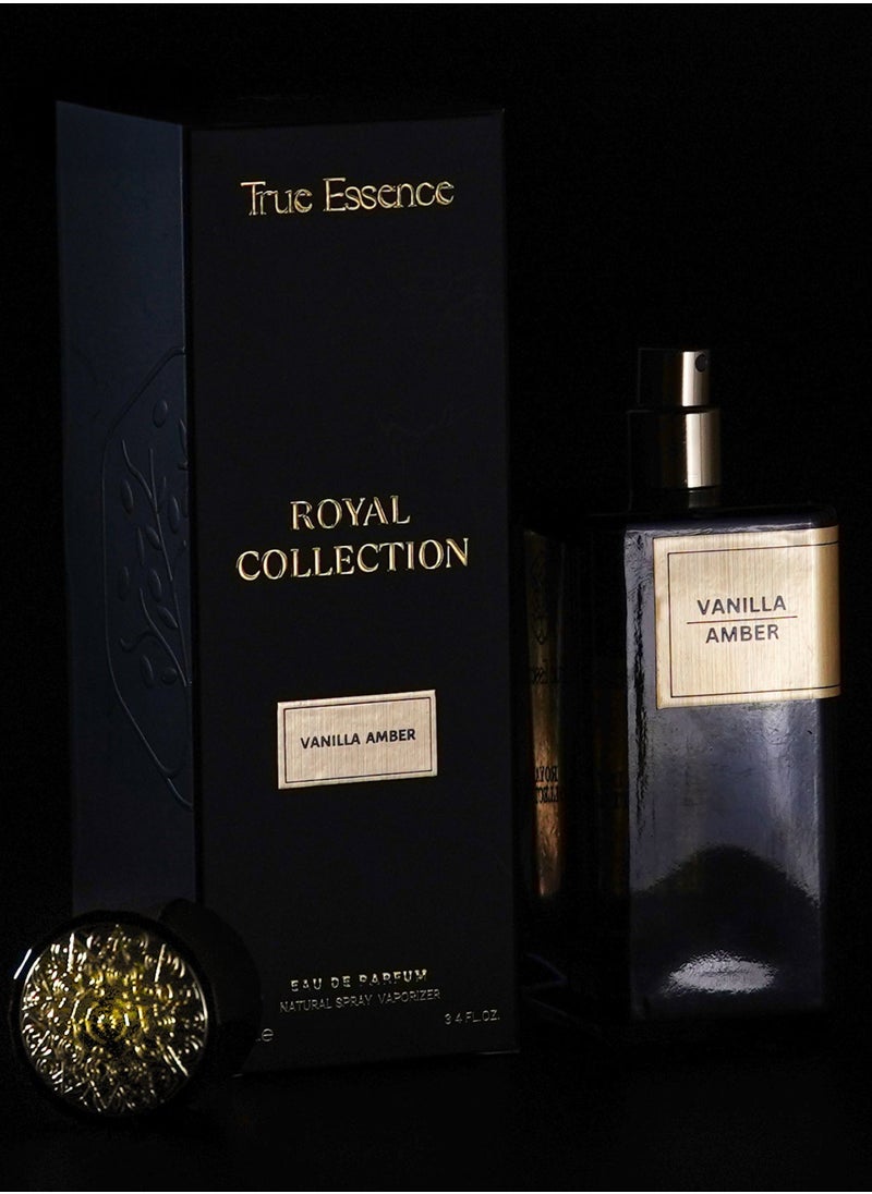 True Essence Combo Pack Of 2 Royal Collection Sugar Pie And Vanilla Amber 100 ml Eau De Parfum Fr Unisex 3.4 FL.OZ