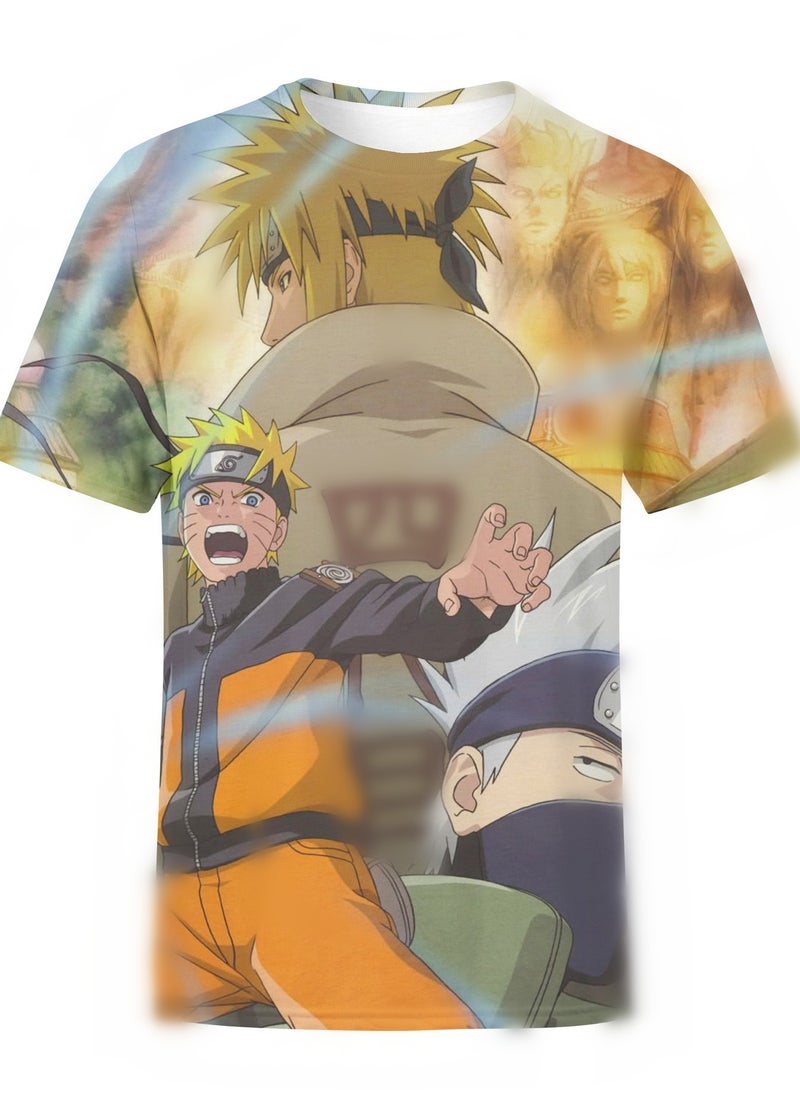 New Naruto 3D Digital Printed T-shirt