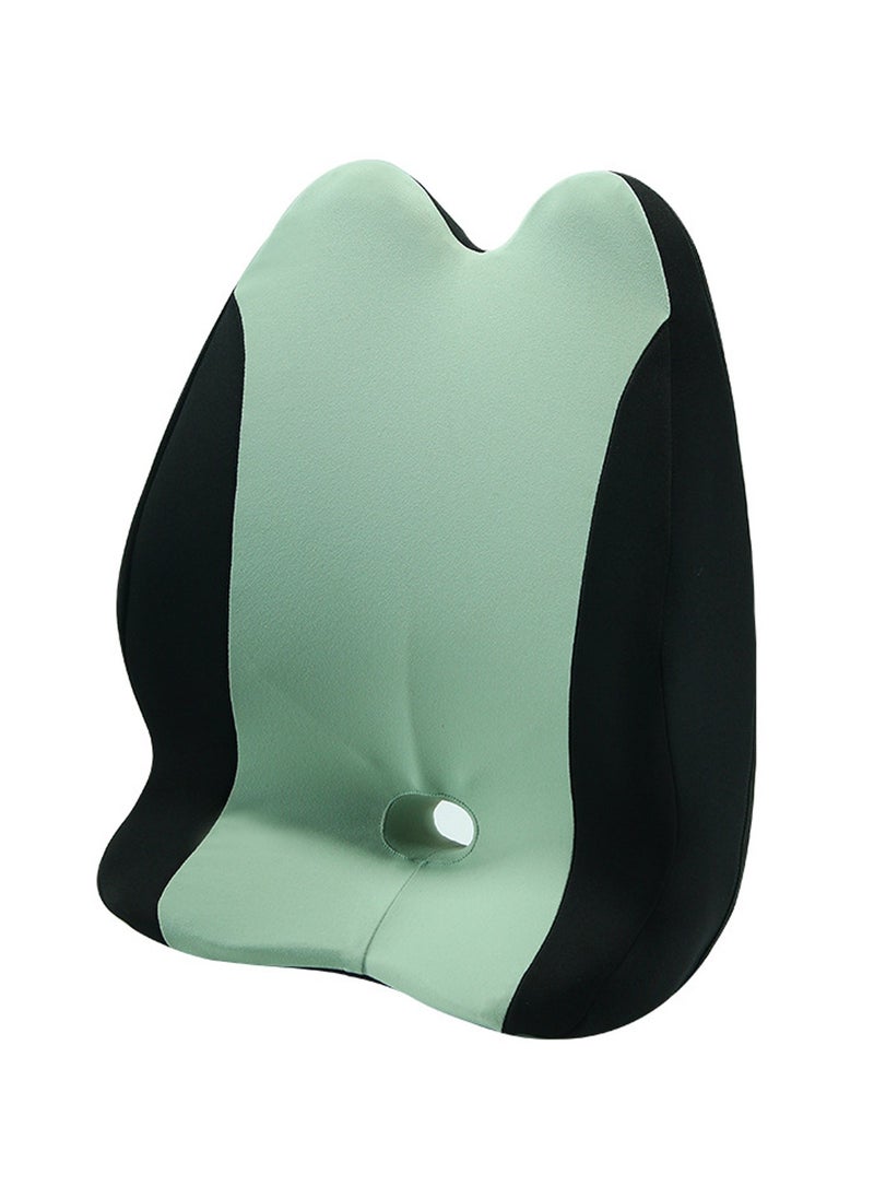 Tycom Seat Cushion for Office Lumbar Support Pillow Chair Memory Foam Seat Cushion for Sciatica Back Support Pillow Chair Pads Reduce Tailbone Pressure Green.