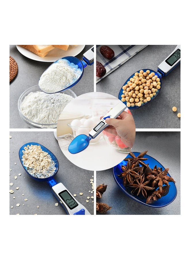 Food Baking Electronic Spoon Scale Blue/Silver 18.90*4.70*13.80cm