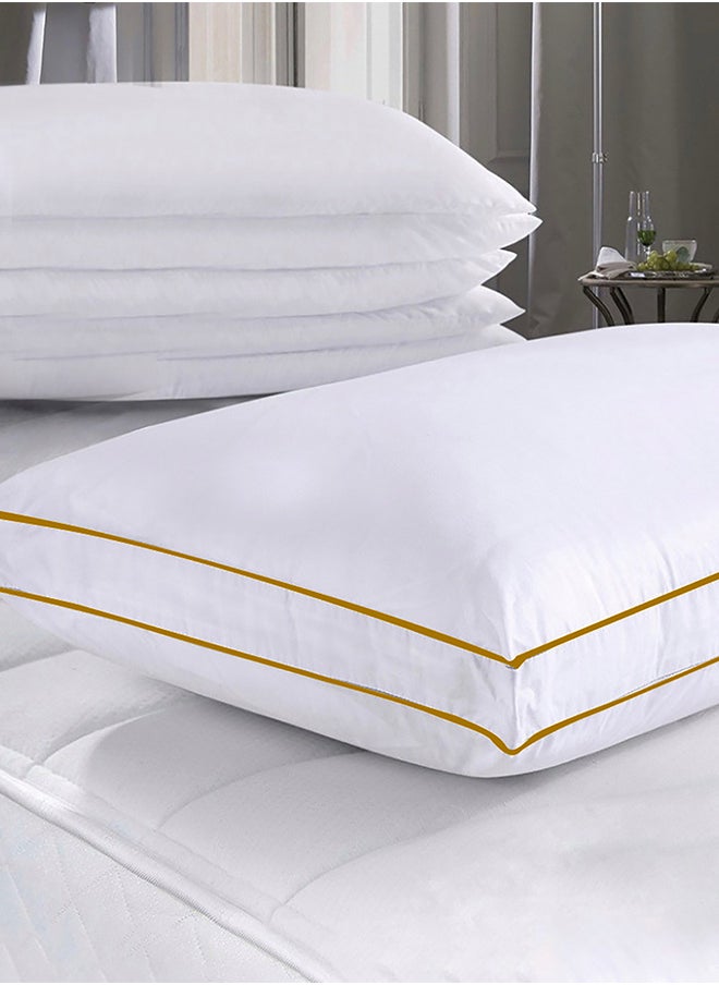 Set of 2-Piece of Blend Hotel with Feather Alternative filler Microfiber White 75x50cm