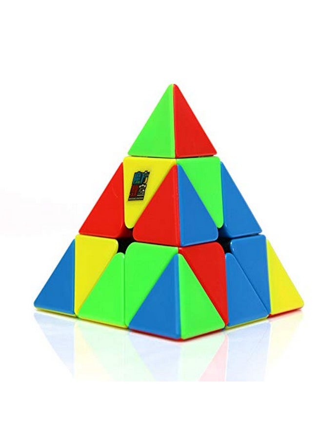 Moyu Mofang Jiaoshi Meilong Pyraminx Stickerless Magic Cube Cubing Classroom Meilong Pyramid Speed Cube