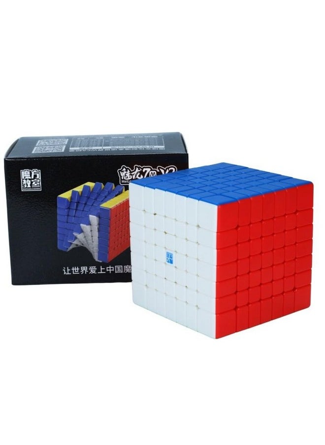 7X7 Magnetic Speed Cube Mfjs Meilong 7X7 V2 M Stickerless Speed Cube