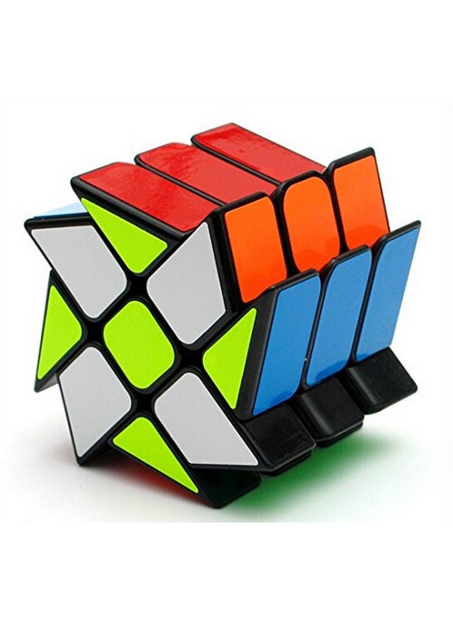 Windmill Magic Cube 3X3 Black Wheel Fenghuolun Twisty Puzzle 3X3X3 Speed Cube Puzzle