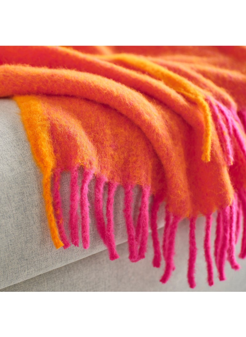 Throw Orange/Bright Pink 130X170 Cm/20 Pack