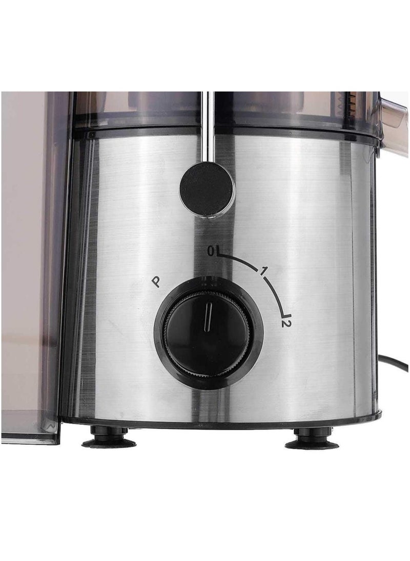 Juice Extractor - Stainless Steel Juicer with 2 Speeds, Whole Fruit Juice Extractor with Stainless Steel Body & Mesh Strainer Easy Fast Cleaning, High Juice Yield for Fruits and Vegetables 500W