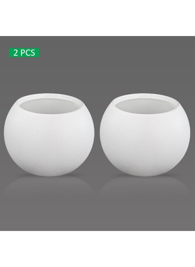 Yahome Pack of 2 Plastic Pot Garden Plant Pot Indoor Nursery Pot Flower Plants Container For Home Decor For All House Plants Flowers and Plants Decor (X-Large)