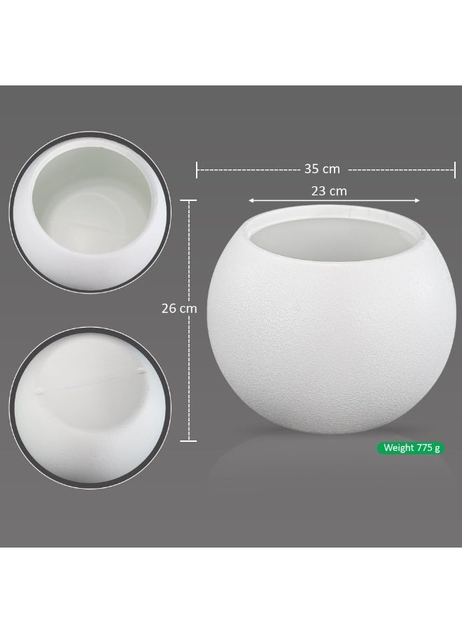 Yahome Pack of 2 Plastic Pot Garden Plant Pot Indoor Nursery Pot Flower Plants Container For Home Decor For All House Plants Flowers and Plants Decor (X-Large)