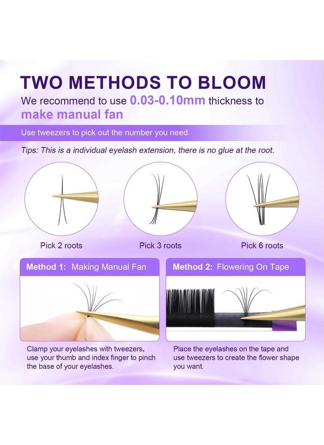 5 Trays Eyelash Extensions Individual Lashes 0.05Mm D Curl 9/10/11/12/13Mm In 1 Pack Classic Soft Natural Professional Faux Mink 16 Rows