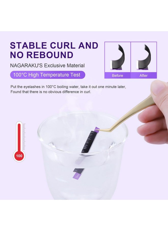 5 Trays Eyelash Extensions Individual Lashes 0.05Mm D Curl 9/10/11/12/13Mm In 1 Pack Classic Soft Natural Professional Faux Mink 16 Rows