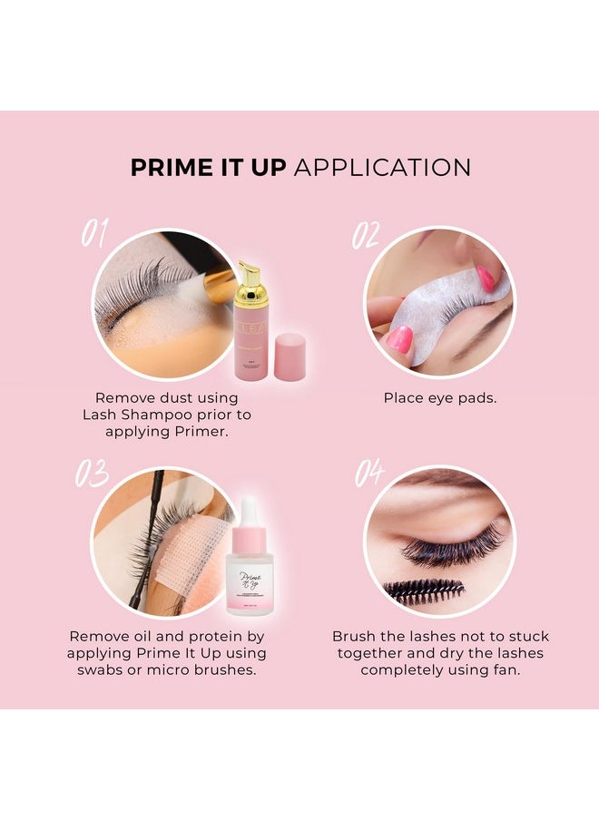 Eyelash Extension Primer 15 Ml - Increase Adhesive Bonding Power | Easily Removes Proteins And Oils/Oil Free/Longer Extension Retention (Prime It Up) (Packaging May Vary)