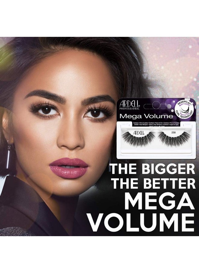 Mega Volume Lash 258 Multi-Layered False Lashes With Curl Technology, 4 Pairs