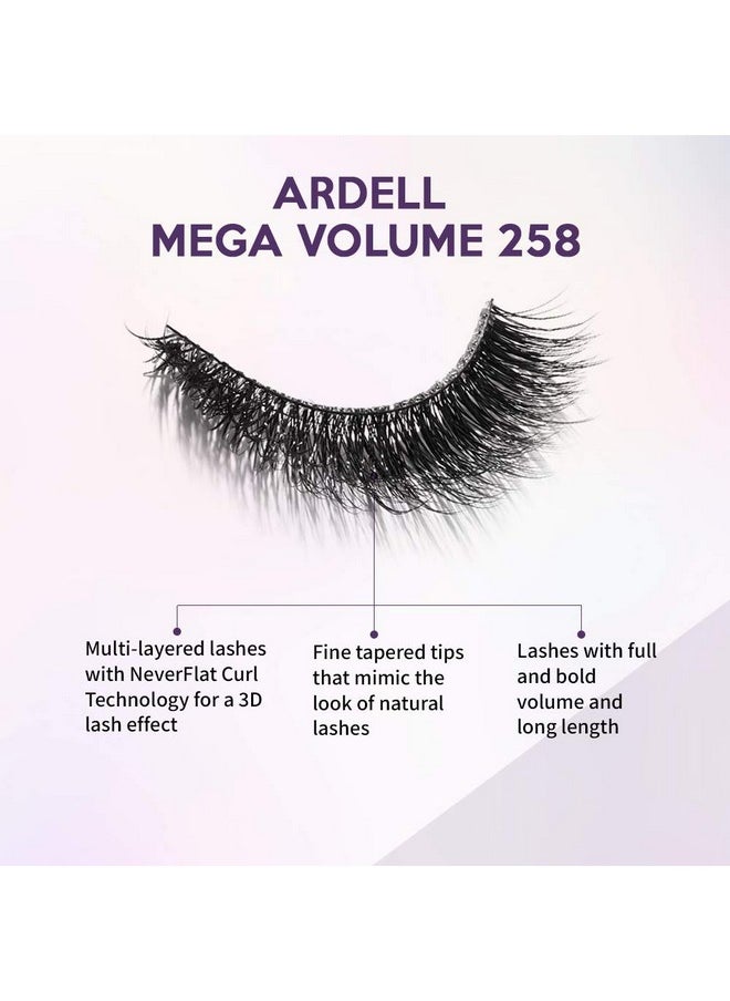 Mega Volume Lash 258 Multi-Layered False Lashes With Curl Technology, 4 Pairs