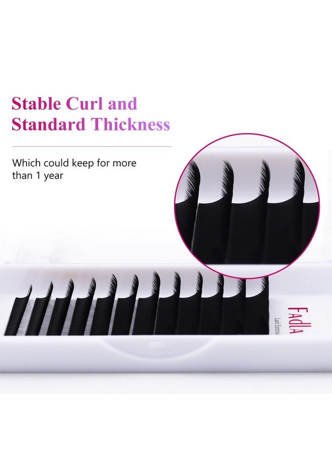 Extensions Fadlash D Curl Lash Extensions Mixed Tray 8-14Mm 0.20Mm Silk Classic Eyelash Extensions Supplies (0.20-D, Mix 8-14Mm)