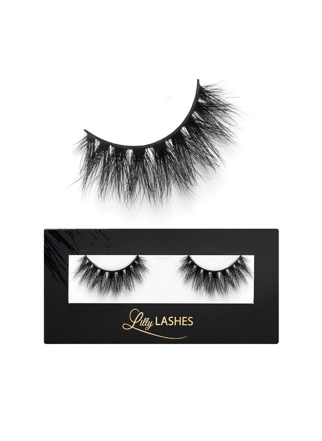 So Extra Mykonos 3D Mink Lashes - Mink Eyelashes, The Original Lilly Lash, Wispy Lashes Natural Look, Reusable Eyelashes Up To 25X, Fluffy Eyelashes, Strip Lashes - Lash Glue Not Included