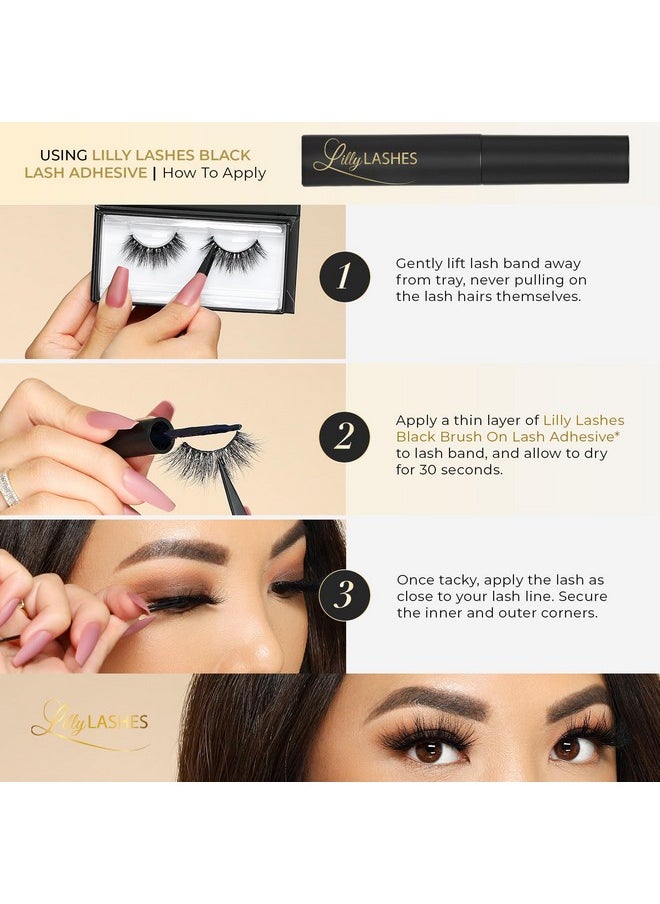 So Extra Mykonos 3D Mink Lashes - Mink Eyelashes, The Original Lilly Lash, Wispy Lashes Natural Look, Reusable Eyelashes Up To 25X, Fluffy Eyelashes, Strip Lashes - Lash Glue Not Included