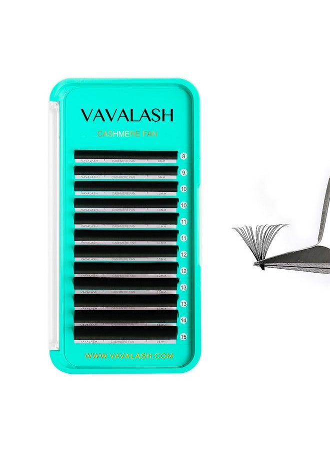 Cashmere Easy Fan Lashes 0.03 0.05 0.07 C/Cc/D/Dd Volume Lash Extensions 8Mm-20Mm Matte Black Self Fanning Eyelash Extensiones, Professional Supplies For Lash Artists (D-0.07,8-15Mm)