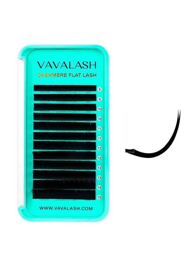 Cashmere Faux Mink Ellipse Flat Lashes 0.15 0.2Mm C D Curl 6-17Mm Soft Lightweight Classic Lash Extensions Matte Split Tip Natural Eyelash Extensions Professional Salon Use(0.2-C-15Mm)