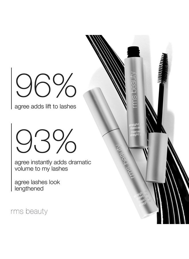 Straight Up Volumizing Peptide Mascara - Black Mascara, Mascara Black Volume And Length, Eye Makeup Voluminous Mascara Make Up