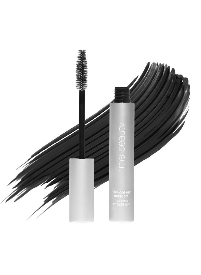 Straight Up Volumizing Peptide Mascara - Black Mascara, Mascara Black Volume And Length, Eye Makeup Voluminous Mascara Make Up