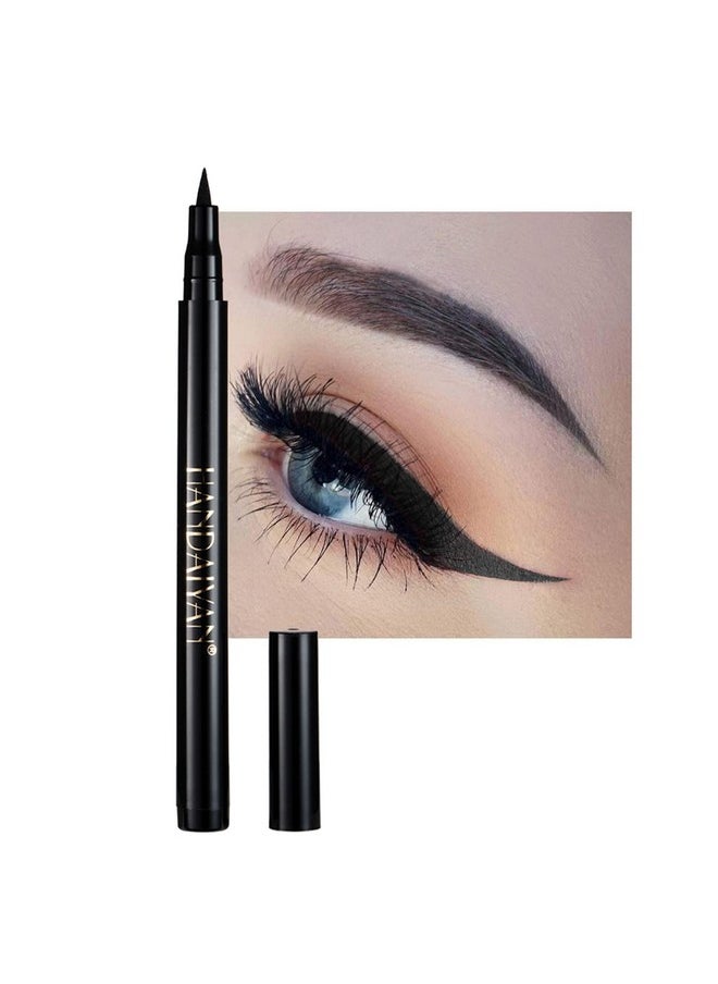 Liquid Eyeliner, Black Eyeliner Liquid, Long-Lasting Colored Eyeliners, White Black Red Brown Green Purple Waterproof High-Pigmented Colorful Eyeliners For Eye Makeup,1Pc Black